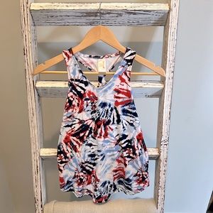 Cat & Jack S (6/6x) swing dress cotton Fourth of July firework pattern